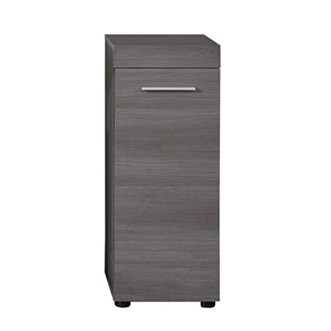 trendteam smart living - Runner - Standschrank - Rauchsilber - Aufbewahrungsschrank mit 2 Fächern - (BxHxT) 30 x 76 x 30 cm - Verstellbarer Einlegeboden - Kratzfest