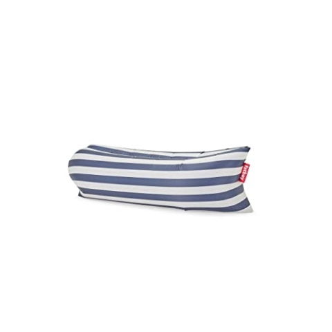 Fatboy Lamzac The Original Version 3.0 Aufblasbare Liege mit Tragetasche, Stripe Ocean Blue, One Size