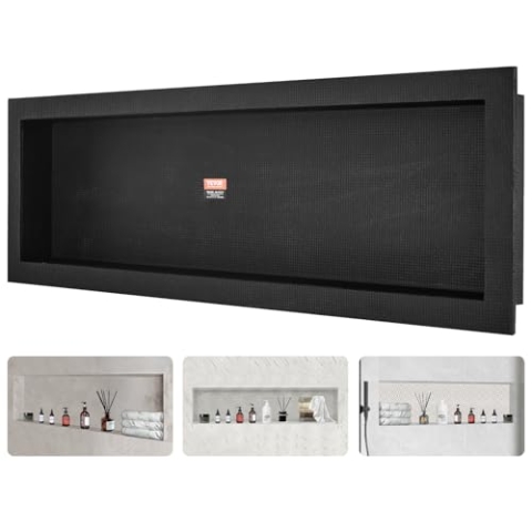 VEVOR Wandnische 10x40,64x127cm Duschnische Nische Befliesbar Einschichtig Wasserdicht Nischeneinbau Rückwandmaterial (XPS, Holz, Zement) Geeignet für Badezimmer Schlafzimmer Arbeitszimmer