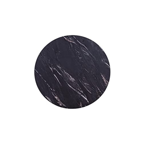 MaximaVida runde Tischplatte Firenze 45 cm - Schwarze Marmoroptik