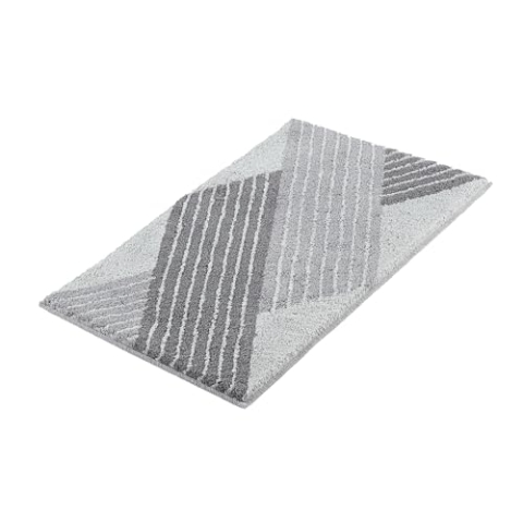 Kleine Wolke Badteppich Cross, 70x120 cm, Anthrazit