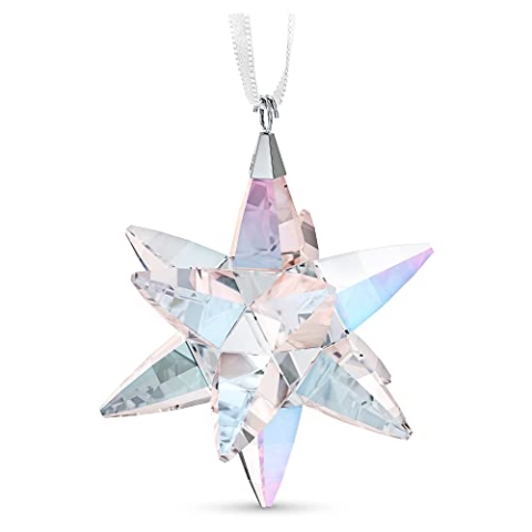 Swarovski Schimmernder Stern, Mittelgroß, Grn (Aurora Borealis), Kristall, Hängend, Weihnachten, Einheitsgröße