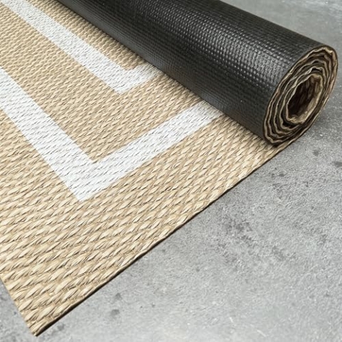 STORESDECO In & Outdoor Teppich 60 x 200cm - Wetterfeste Teppiche für Balkon & Terrasse - Waschbarer Küchenteppich & Läufer für Flur Wohnzimmer Esszimmer mit Rutschfester Unterseite - Made in Europe