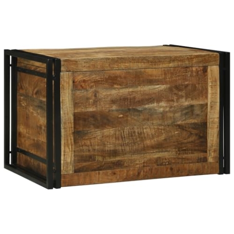 vidaXL Aufbewahrungsbox 80x50x50 cm solides Grobholz Mango