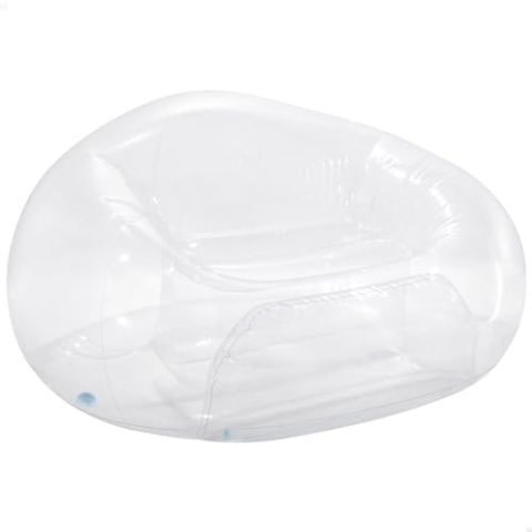 Intex transparenter, bohnenloser Taschenstuhl, aufgeblasene Größe: 137 cm x 127 cm x 74 cm (66500NP)