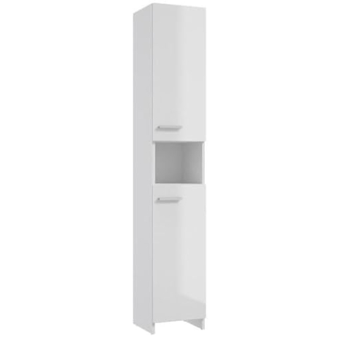 Deftrans Domodomo Badezimmer Sockel in weiß glänzend 170x30 cm Marlena, geeignet für jedes Badezimmer,Badezimmer Hängeschrank, Schrank für Badezimmer