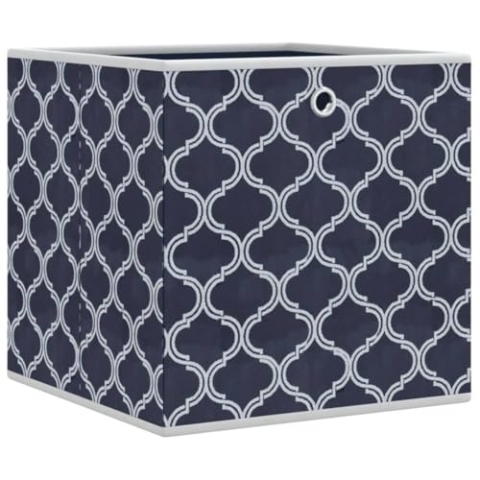 vidaXL Faltboxen 10 STK. Blau 32x32x32 cm Vlies, Aufbewahrungsbox, Aufbewahrungsbox faltbar, klappbare Aufbewahrungsbox, Aufbewahrungsboxen