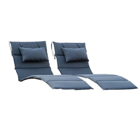 Home Deluxe - 2X Auflage für Wellenholzliege Taiga I Waldsofa Schwunliege Relaxliege
