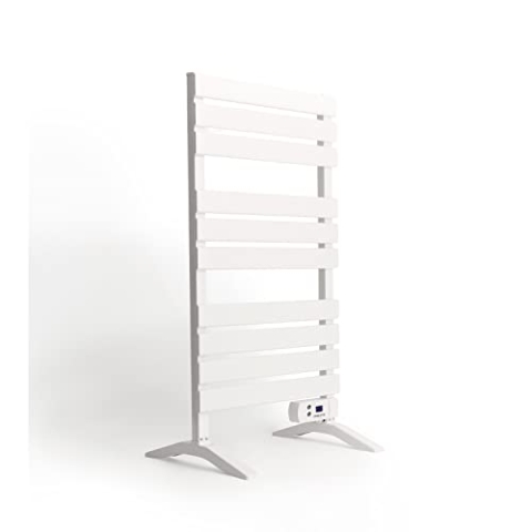 CREATE / WARM Towel 500W / Elektrischer Badheizkörper Weiß mit Standfüßen / 103x55x5cm / Thermostat, geringer Verbrauch