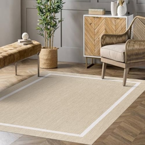 STORESDECO In & Outdoor Teppich 80x150cm - Wetterfeste Teppiche für Balkon & Terrasse - Waschbarer Küchenteppich & Läufer für Flur Wohnzimmer Esszimmer mit Rutschfester Unterseite - Made in Europe