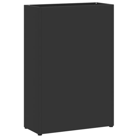 vidaXL Regenschirmständer Schwarz Metall Standard Stauraum