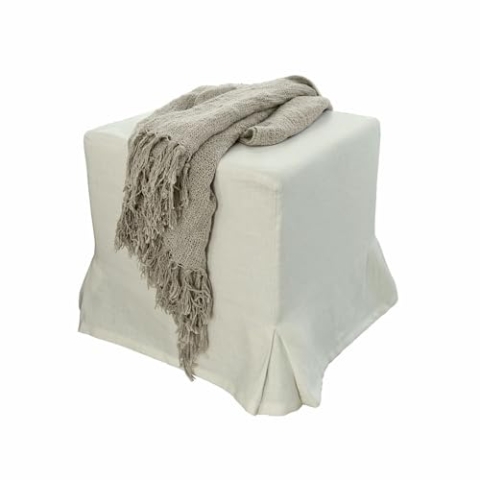 Loberon Hocker Ulysette, leinen
