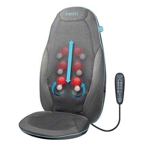 House of Marley HoMedics Rückenmassagegerät Massagesitzauflage - Gezielte, Tiefenwirksame Shiatsu Rücken- und Schultermassage, Mit Innovativer Gel-Technologie, Shiatsu-Gel-Knoten und Wärmefunktion