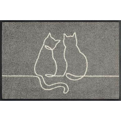 w+d Design Lovetails 40x60cm, innen und außen, waschbar, Grau