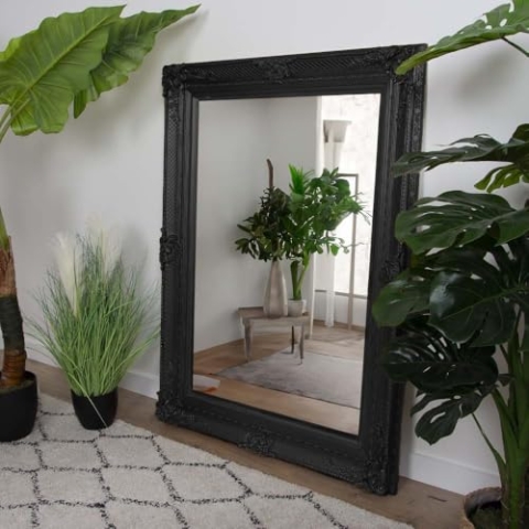 Milton & Oldbrook Wandspiegel, 79 x 109 cm, Belgrad, Schwarz