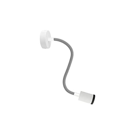 creative cables - Mini Strahler Spotlight GU1d0 Flex 30 für Wand oder Decke - Mit Glühbirne, Mattweiß