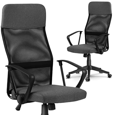 Sofotel Schreibtischstuhl Bürostuhl Ergonomisch Drehstuhl Höhenverstellbar Lendenwirbelstütze Armlehnen Kopfstütze Stuhl Arbeitszimmer Sydney