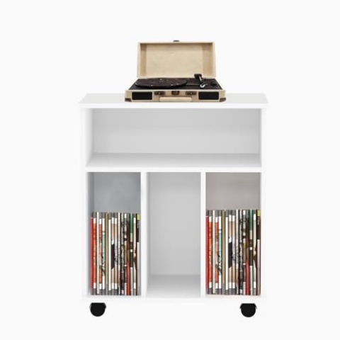 VDD LP-Vinyl-Aufbewahrungsschrank - Bücherregal - weiß