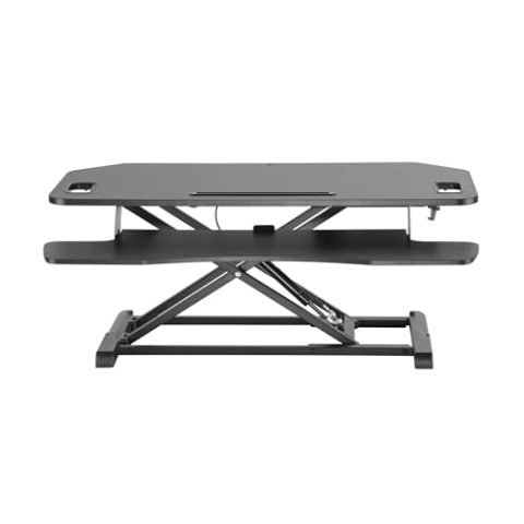 VDD Schreibtischerhöhung Sitz-Steh-Arbeitsplatz - ergonomisch höhenverstellbarer Schreibtisch - 95 cm br