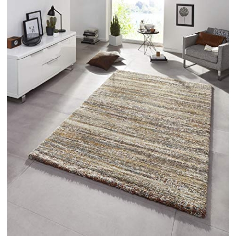 Hanse Home Mint Rugs Chloe Design Teppich Hochflor Wohnzimmer-Teppich Weich Flauschig Langflor Shaggy Flokati Optik für Wohnzimmer Küche Flur oder Schlafzimmer Braun Mottled 200x290 cm