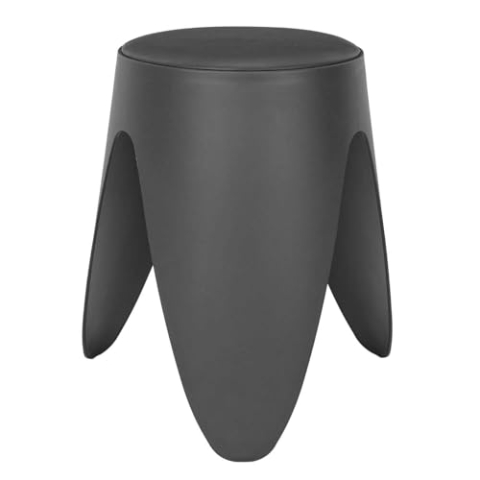 HOME DECO FACTORY, HD0294, Eve Grey Hocker, Les P'Tits Prix, Zeitgenössisch, Möbel, Sitz, Bank und Hocker, 30x46x30 cm, Sitzhöhe 46 cm, Grau