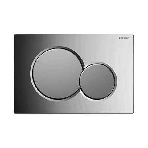 Geberit 115.770.KA.5 Betätigungsplatte Sigma01, Kunststoff, Chrom glänzend / matt