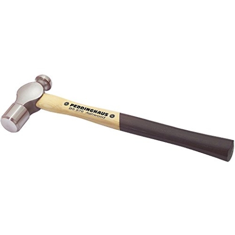 Peddinghaus Ingenieurhammer 3/4 lbs - Runde Bahn und Kugelkopf mit Hickorystiel für präzise Arbeiten