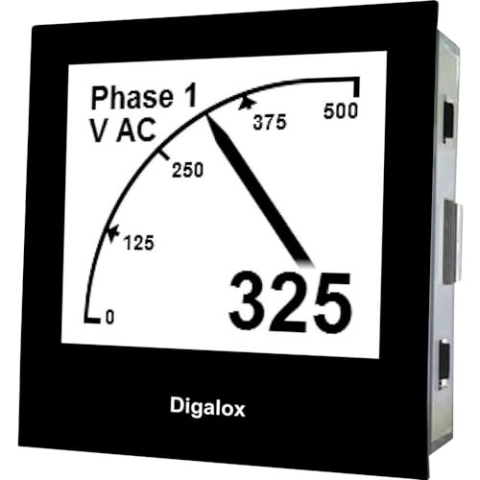 TDE Instruments Digalox DPM72-MP Digitales Unterputz Messgerät Grafik-Messsgerät DIN Digalox DPM72-MP 500V/10A AC/DC inkl