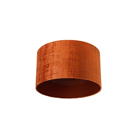QAZQA Klassisch I Antik Velours Lampenschirm rot 35I35I20,
