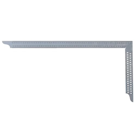 hedue® Zimmermannswinkel ZN - Nahtloser Zimmererwinkel aus Edelstahl, Zimmermannswinkel groß mit Anreißlöcher & mm-Skala Typ A, 1000 mm