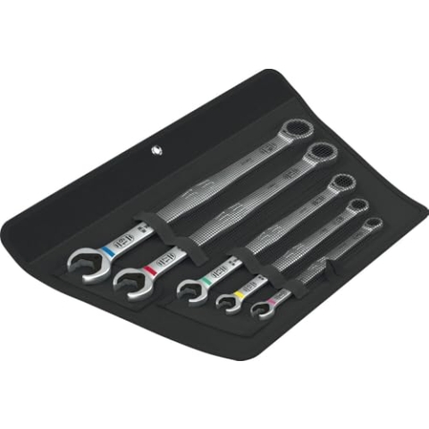Wera 05020380001 6007 Joker 5 Set 1 Maul-Ringratschenschlüssel-Satz, 5-teilig