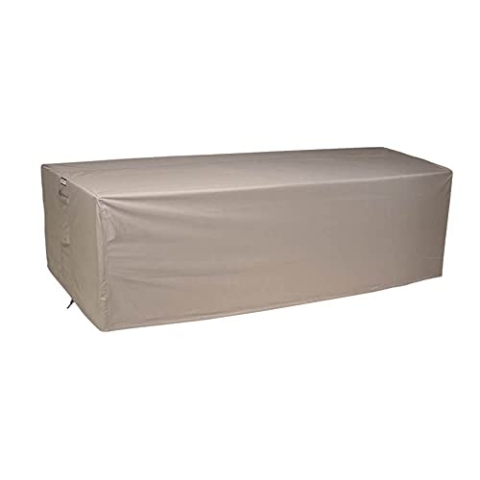 Raffles Covers Hülle für rechteckige Gartentisch 360 x 100 H: 75 cm | Atmungsaktiv | Wasserdicht | UV - beständig | Doppelt genähte, PU-versiegelte Naht | Elastischer Kordelzug |