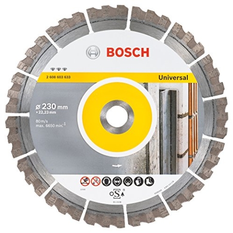 BOSCH Diamanttrennscheibe Best für Universal, 230 x 22,23 x 2,4 x 15 mm, 2608603633