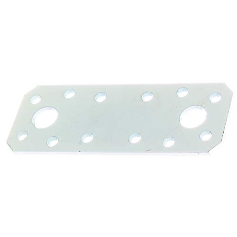 Alberts 846329 Flachverbinder | weiß kunststoffbeschichtet | 96 x 35 mm | 50er Set