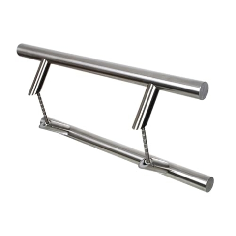 NAJDER Türgriff 45° - Edelstahl - 1200 x 1400 mm - Beidseitig - Handgriff - Griff - 2 Stück - Gebürstete Stahlstruktur - Ø32 mm - AISI 304 / A2 - Premium Qualität