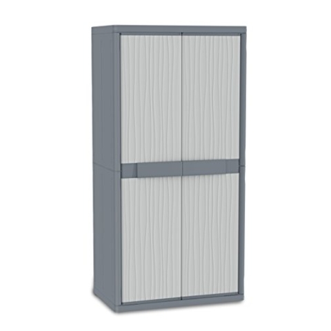 Terry, Jumbo 2900 UW, Schrank mit zwei Türen und 4 verstellbaren Einlegeböden, für innen und außen - 89,7x53,7x180 cm