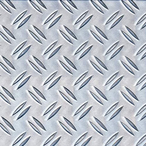 Alberts 466763 Strukturblech | Riffel-Prägung | Aluminium, natur | 300 x 1000 x 2,5 mm