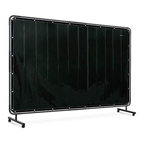 Stamos Welding Group SWS02N Schweißschutzwand - 239 x 196 cm Schweißvorhang Schweißschutz Schweißervorhang Schweißschutzvorhang