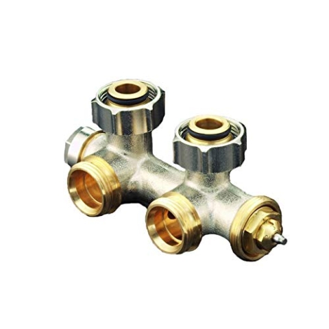Oventrop Zweirohrarmatur Multiblock T Eck, 3/4" ÜM x 3/4" AG