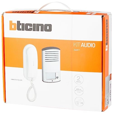 BTicino 366811 Gegensprechanlage mit 1 Hörer, 2 Kabel