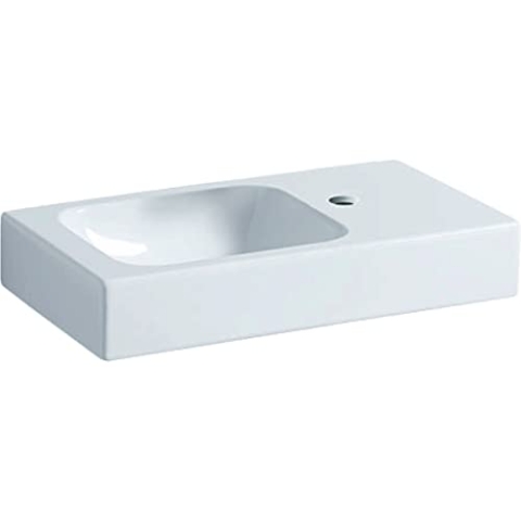 Keramag iCon xs Waschtisch 530 x 310 mm weiß Normalausführung Ablagefläche rechts