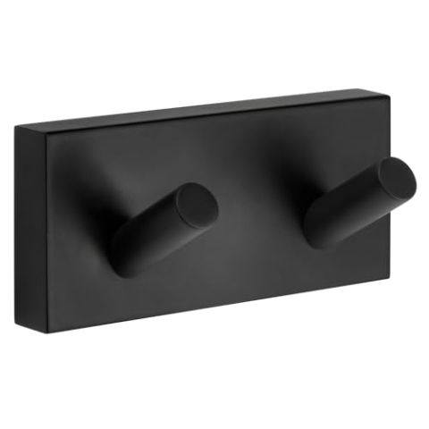 SMEDBO HOUSE Handtuchhaken Doppelhaken Badetuch-Haken Hakenleiste schwarz RB356