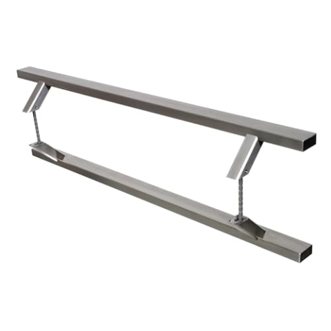 NAJDER Türgriff 45°, Stangengriff, Stoßgriff, Edelstahl, 1200 x 1600 mm, Beidseitig, 2 Stück, Gebürstete Stahlstruktur, Inklusive Montageteile, AISI 304 / A2, Silber, Premium Qualität