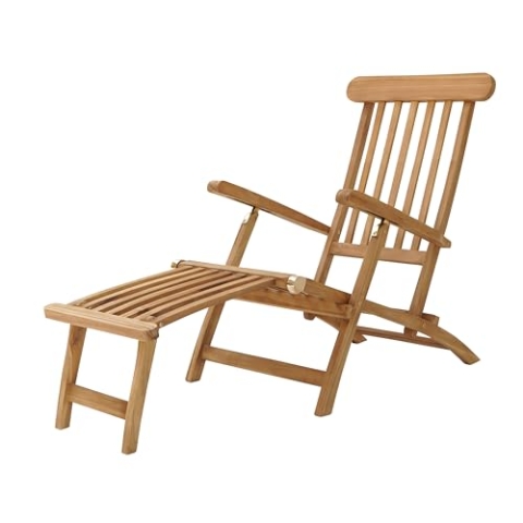 AXI Costa Liegestuhl aus Teak Holz | Deckchair Gartenliege aus Teakholz mit verstellbarer Rückenlehne - 4 Positionen | Sonnenliege für Draußen / Garten