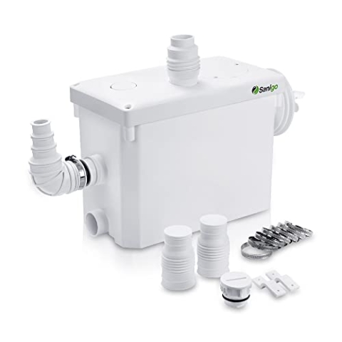Sanigo SANI-P420i Sanitärmühle für die Ableitung von Abwasser, WC, Dusche, Waschbecken, Waschmaschine, Spülmaschine