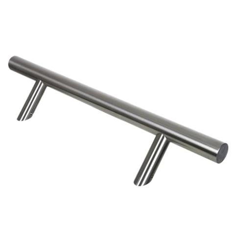 NAJDER Türgriff 45° - Edelstahl - 600 x 800 mm - Einseitiger - Handgriff - Griff - 1 Stück - Gebürstete Stahlstruktur - Ø32 mm - AISI 304 / A2 - Premium Qualität