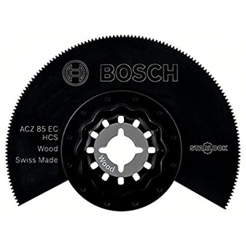 Bosch Home and Garden Professional Segmentsägeblatt (Holz 10 Stück, für Multifunktionswerkzeuge Starlock) ACZ 85 EC 2608664483 Schwarz