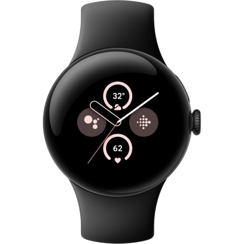 Google Pixel Watch 2 WiFi-schwarz obsidian | Smartwatch | WiFi | Schlafverhalten | AMOLED - 320 ppi | Wear OS 4.0 by Google | 32 GB | 294 mAh Akku | 5 ATM Wasserbeständigkeit