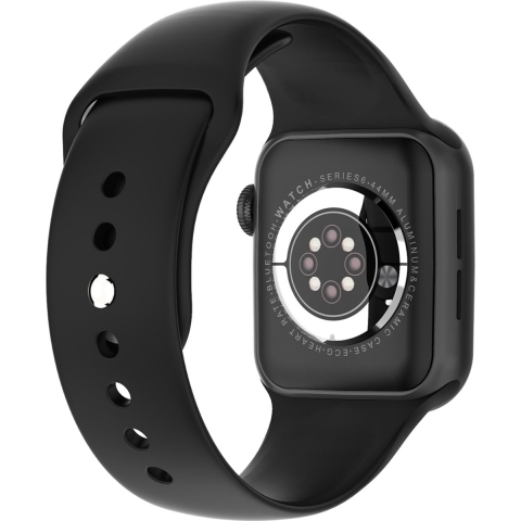 Vieta Pro Focus Schwarz | Fitnesstracker | 1.75 Zoll / 4.45 cm Display | Wasserdichtigkeit - IP67 | Abnehmbare Riemen | 180mAh Akku | Herzfrequenzmessung | Schrittzähler