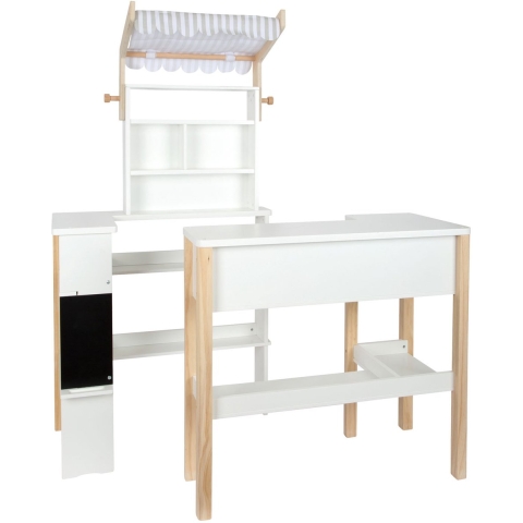 Small Kinderküche Premium 11081 | drehbare Knöpfe | Licht- und Soundeffekten im Kochfeld | Realitätsnah | Töpfe, Küchenhelfer, Kaffeetassen & Gewürze